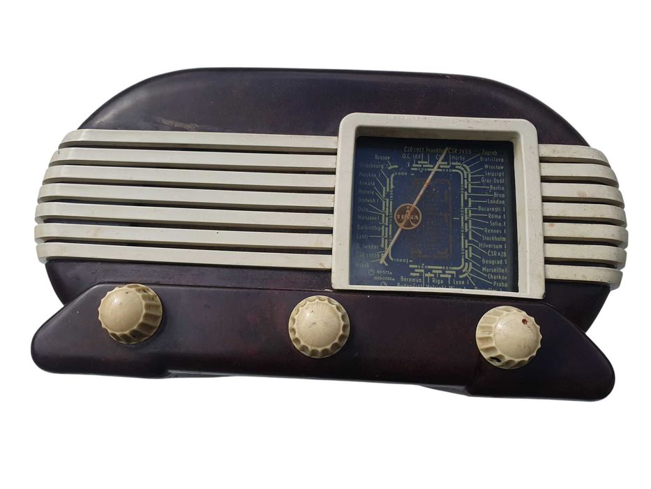 Stare radio bakelitowe Tesla 307U Talizman Czechosłowacja 50 lata