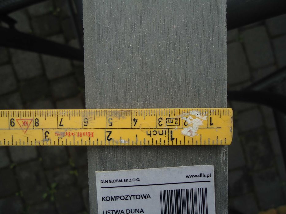 obrzeże ogrodowe listwa listew wykańczająca Duna szara twarda
