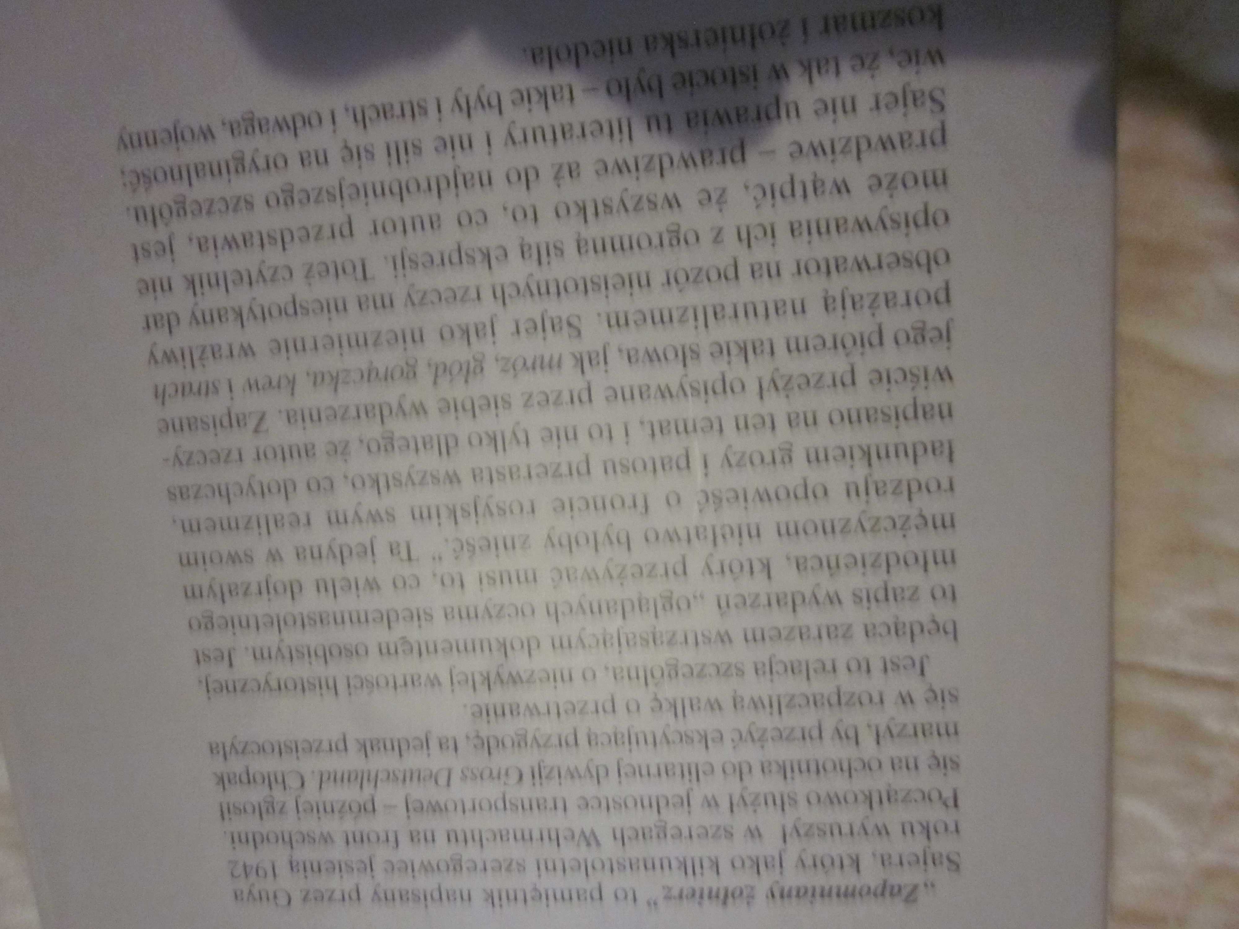 Sajer- Zapomniany żółnierz