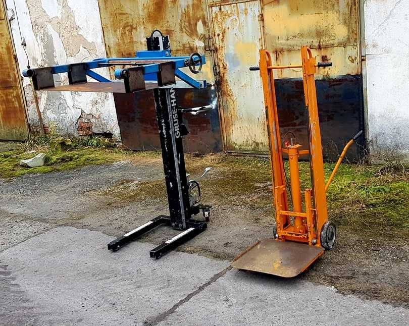 Podnośnik montażowy do materiałów hydrauliczny z platformą towarowy