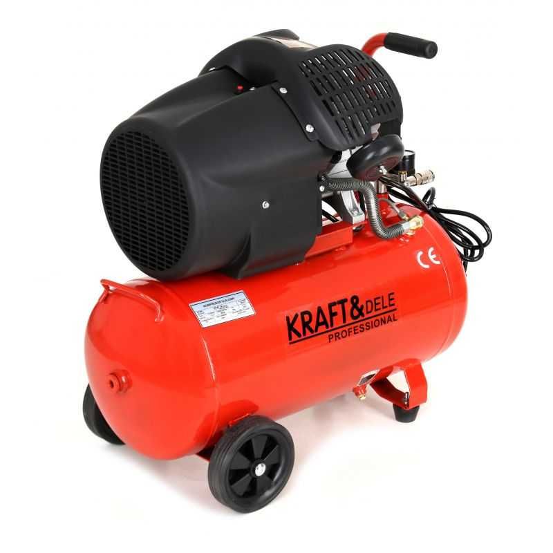 Kompresor olejowy sprężarka 50L 2 tłoki 4KM KD1484 NOWY
