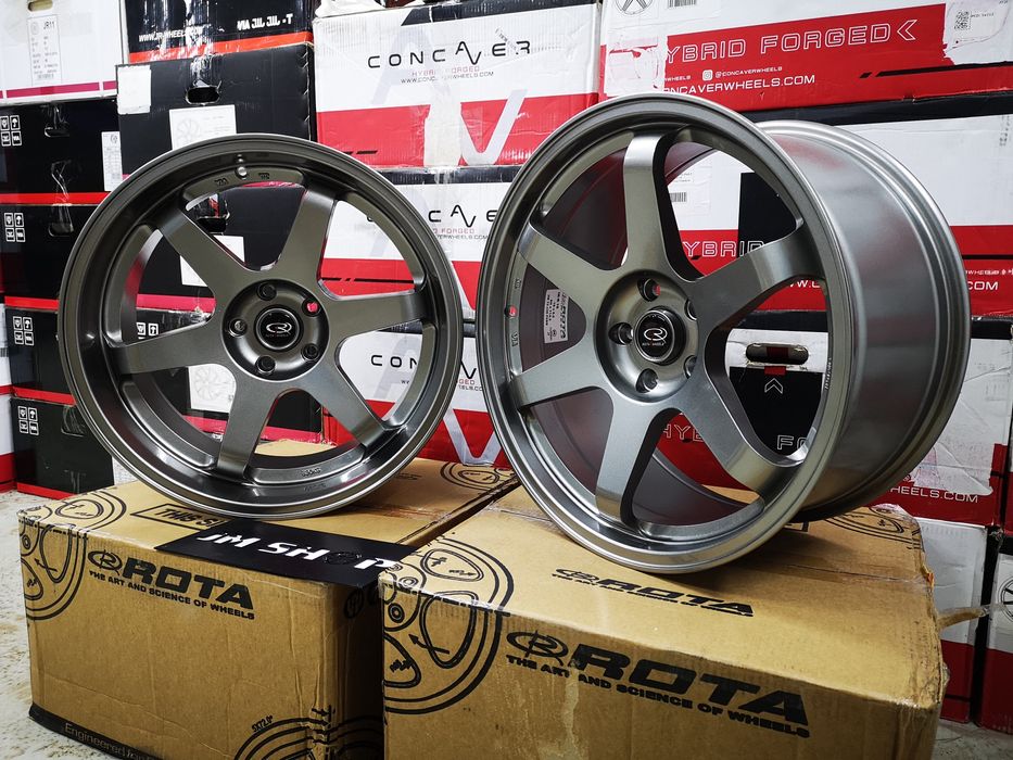 Felgi Rota Grid 19" 9,5J 10,5J 5x114,3 SteelGrey Toyota Supra MK4