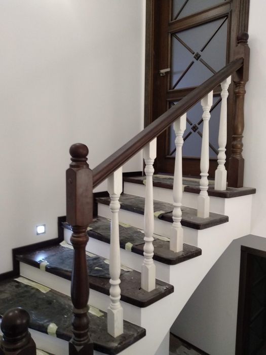 Сходи з дерева виготовлення та монтаж. Лесницы.