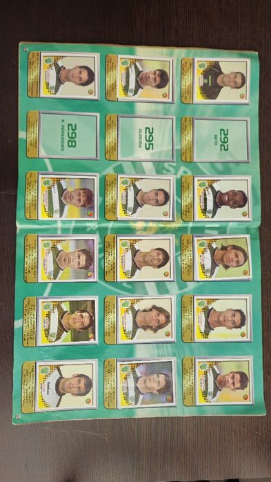 Cromo original Cristiano Ronaldo + Caderneta Panini 2002/2003.