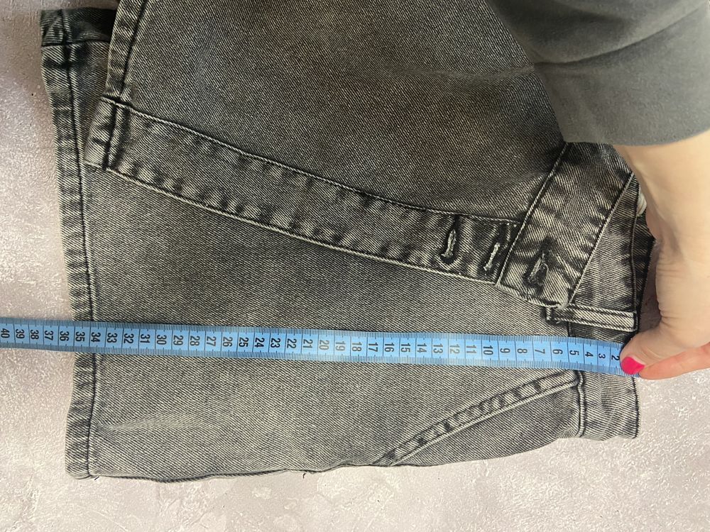 Шорты юбка джинсовые серые 42-44 С 36