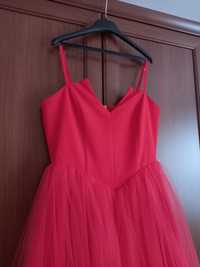 Czerwona tiulowa sukienka Talya