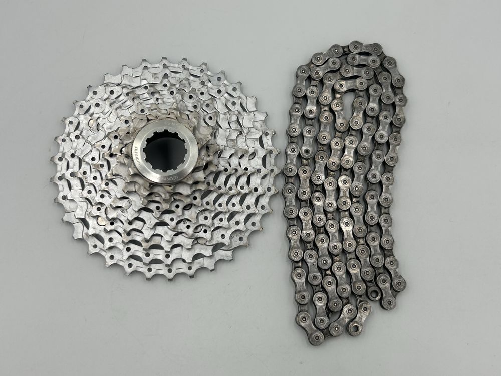 Kaseta shimano cs-m770 + łańcuch 9rz
