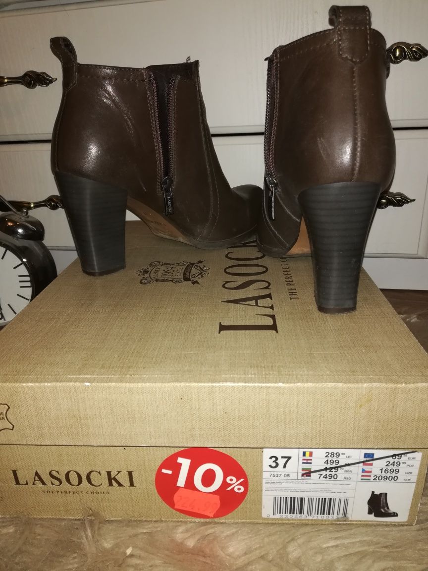 Skórzane buty firmy Lasocki, rozm 37