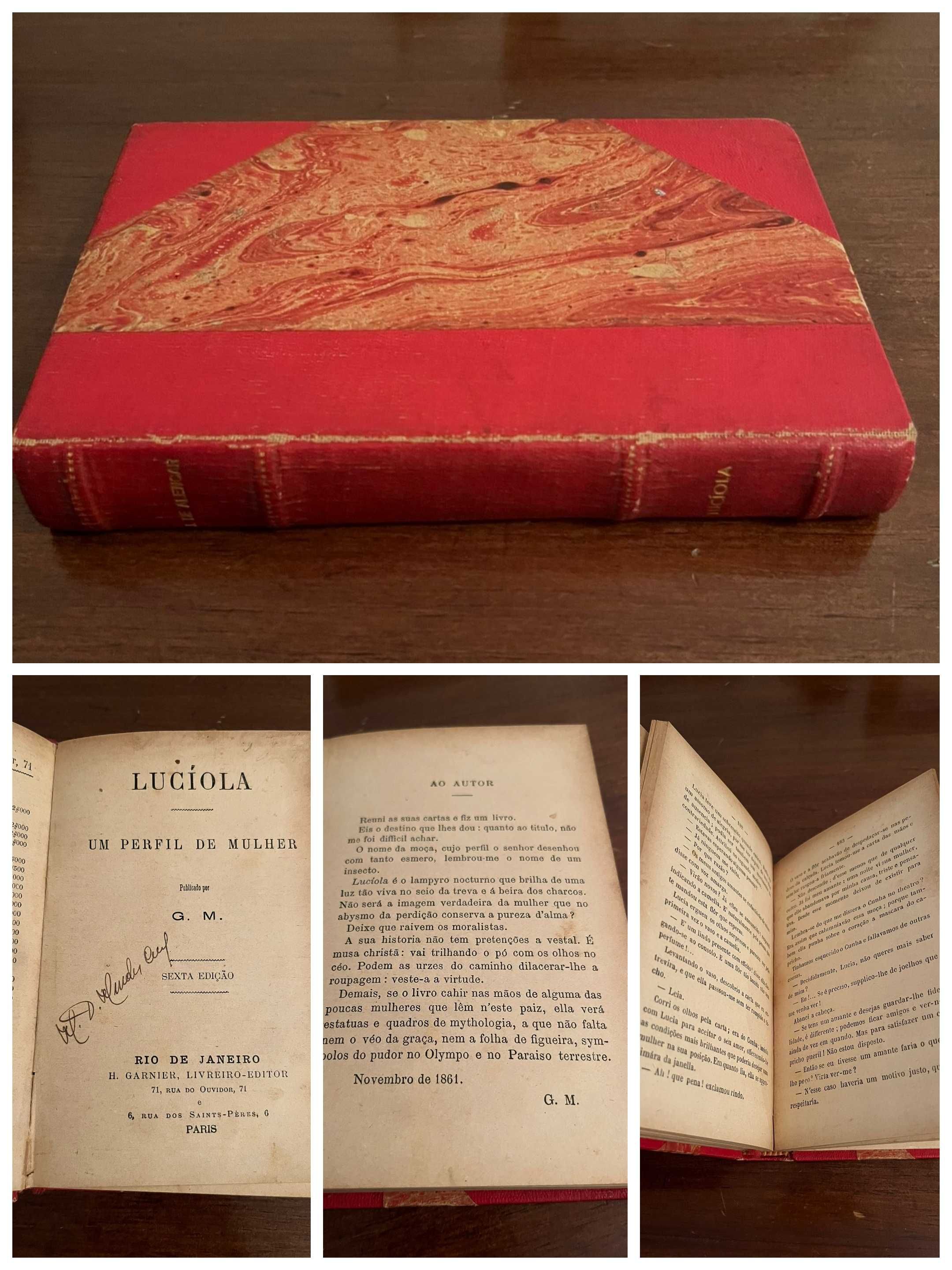'Lucíola' (6a edição, 1895), de José de Alencar