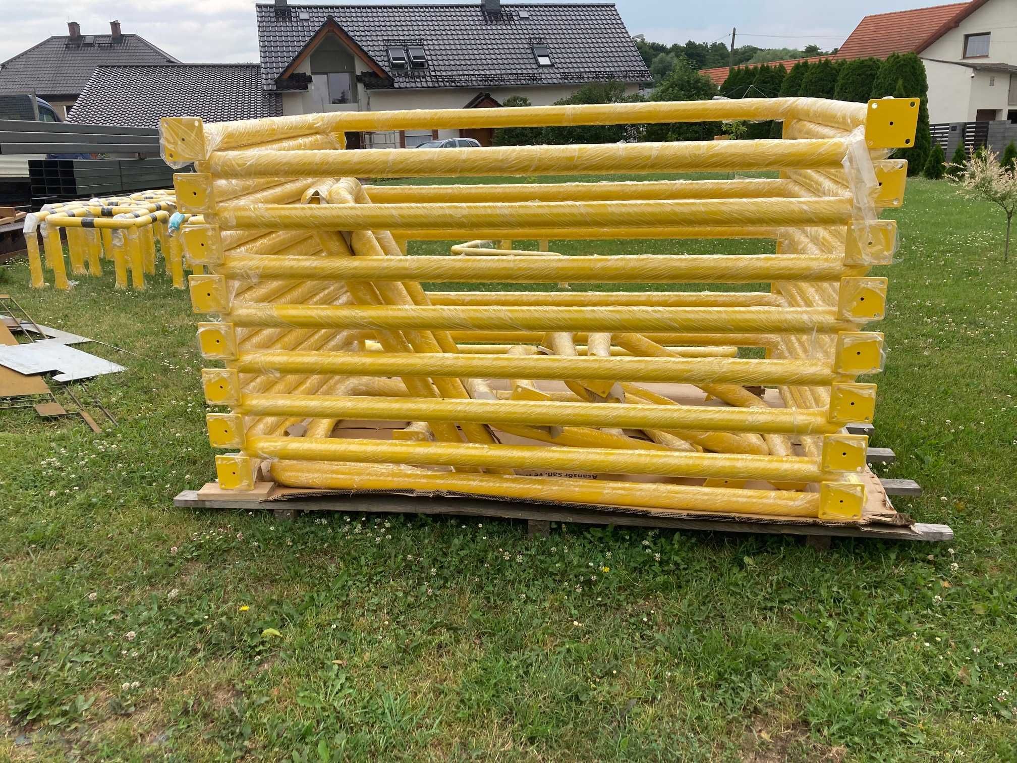 Odbojnice przemysłowe stalowe Zabezpieczenie słupów Regału OD RĘKI FV