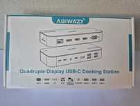 Abiwazy Quadruple Display USB-C stacja dokująca do laptopa