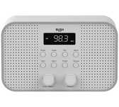 Radio FM Bush Małe Kompaktowe Biało-Szare