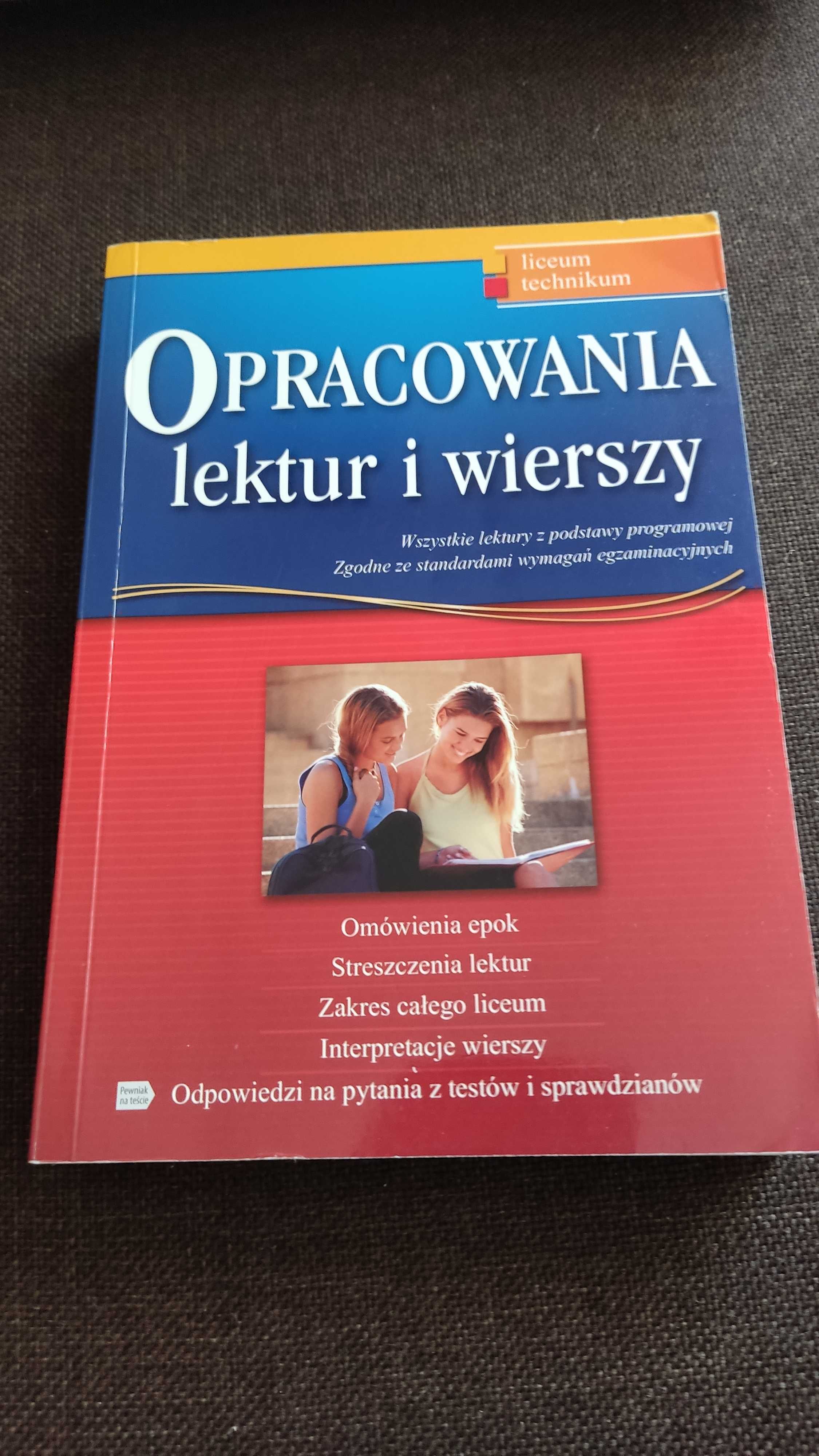 Opracowania lektur i wierszy