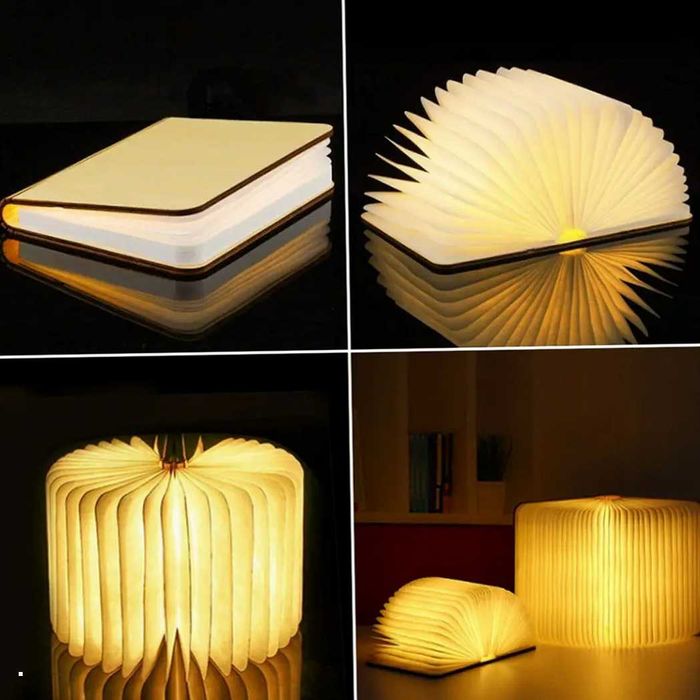 Нічник книга Foldable Book настільний світильник акумулятор лампа