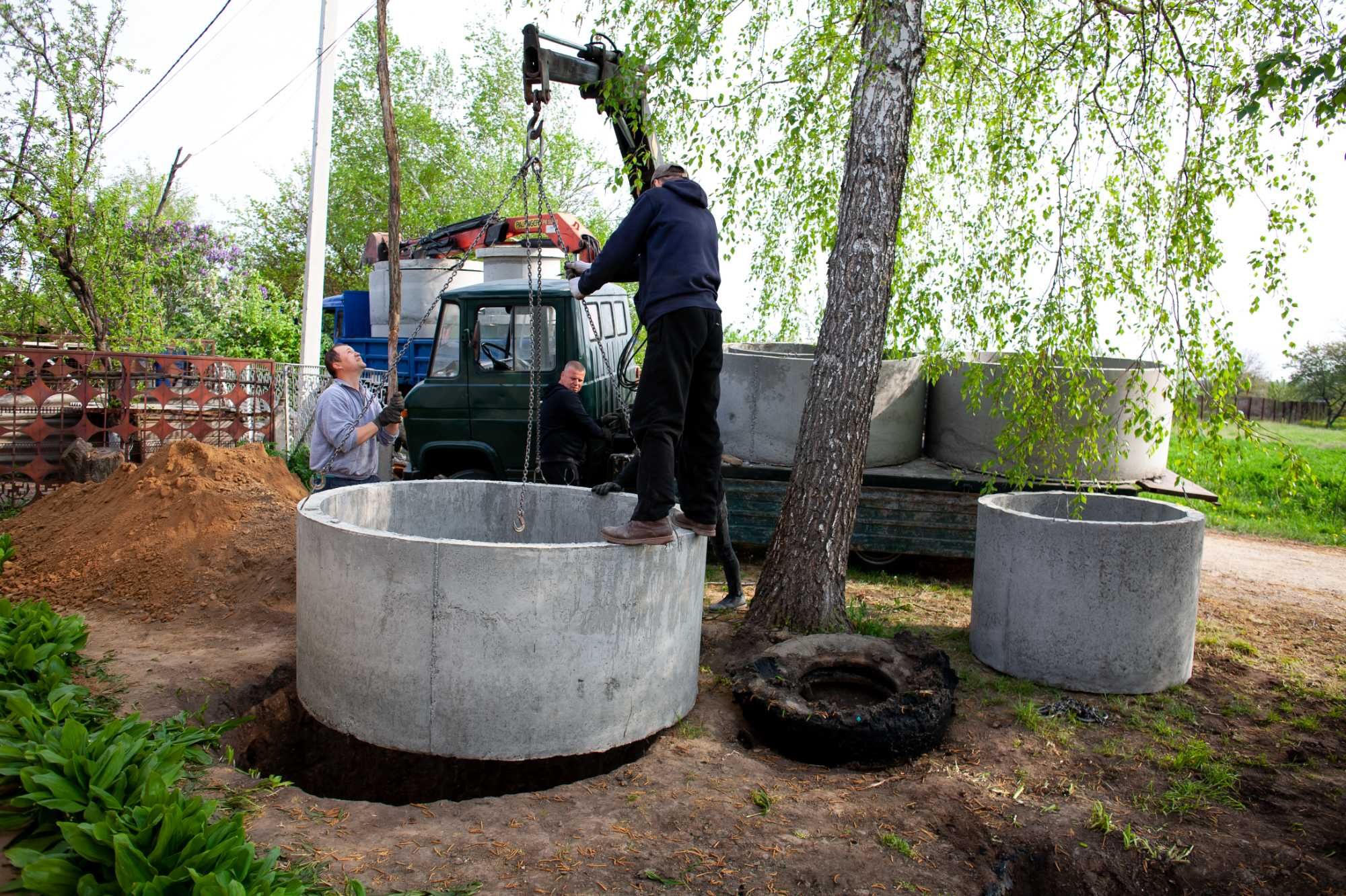 Бетонные кольца от производителя. ЖБ кольца. Доставка и монтаж.