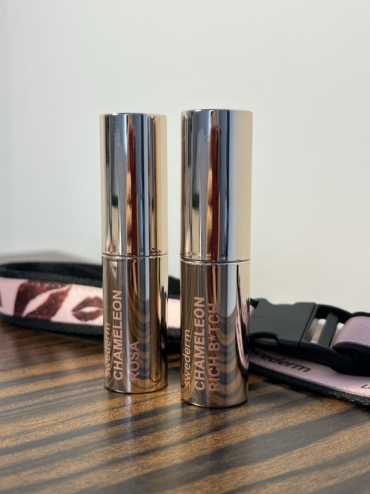 2x Swederm Chameleon balsam do ust - Rosa i Rich Bitch + smycz