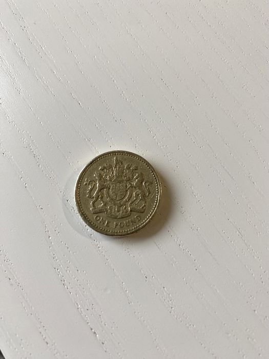 One Pound 1983 Elizabeth II unikat