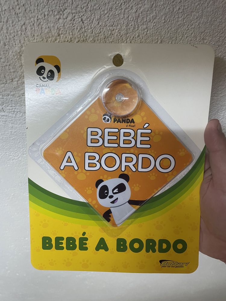 Panda Bebe a bordo adesivo para viaturas