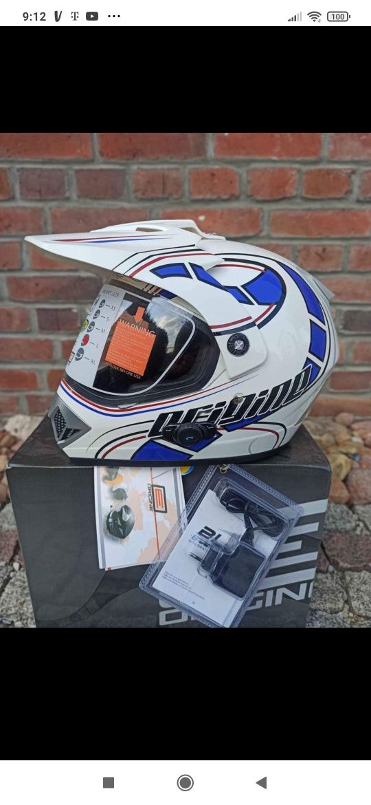 Kask motocyklowy z Intercom z bluetooth GRATIS  hjc agv shoei LS2