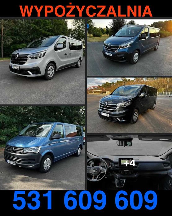 Wypożyczalnia samochodów Busy 9 cio osobowe. Wynajem Busa Samochodu