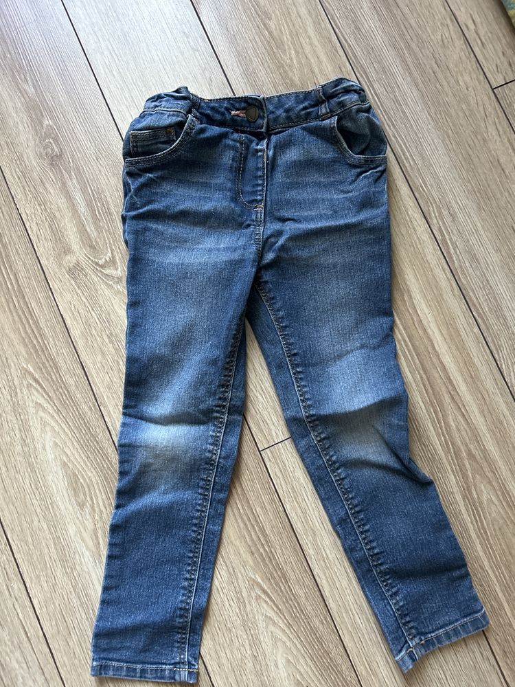 Spodnie jeansowe 3-4 lata , regulacja w pasie