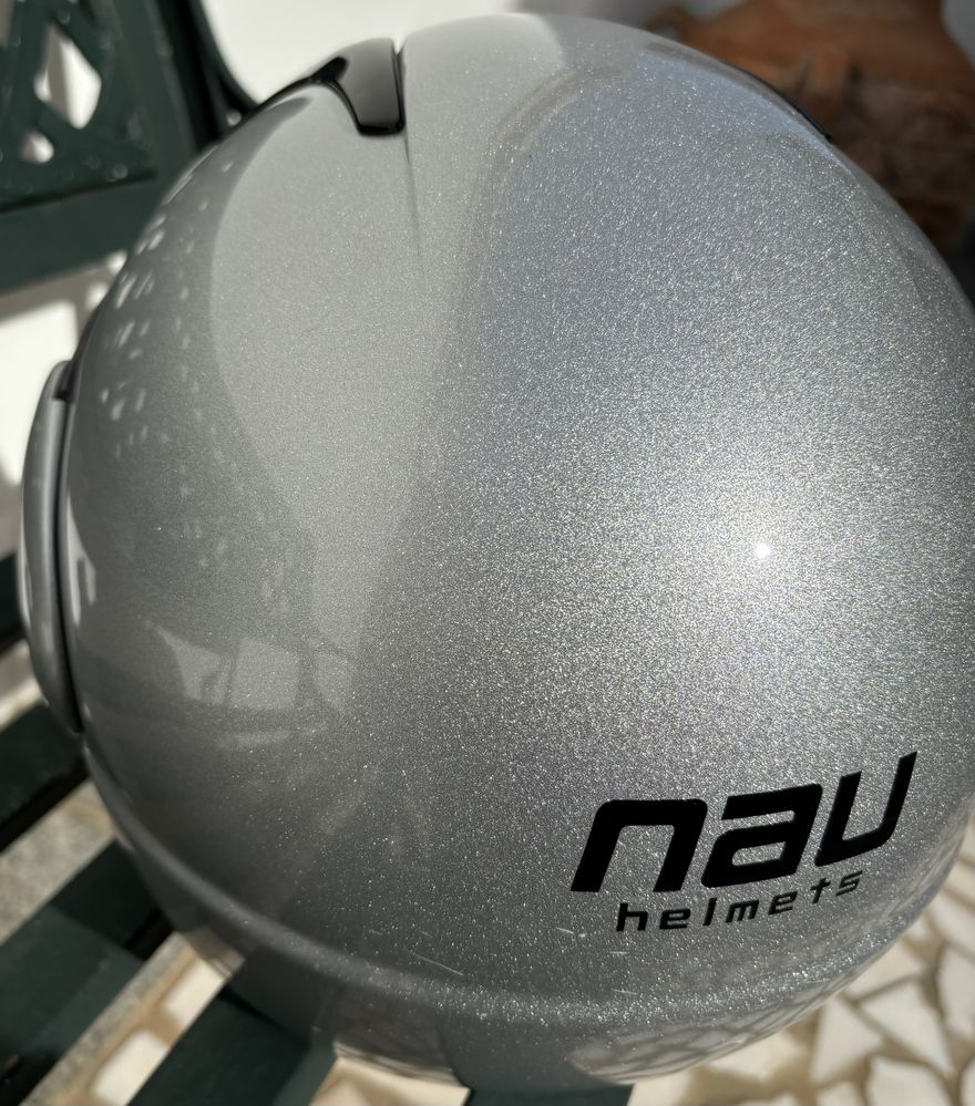 Capacete modular de mota