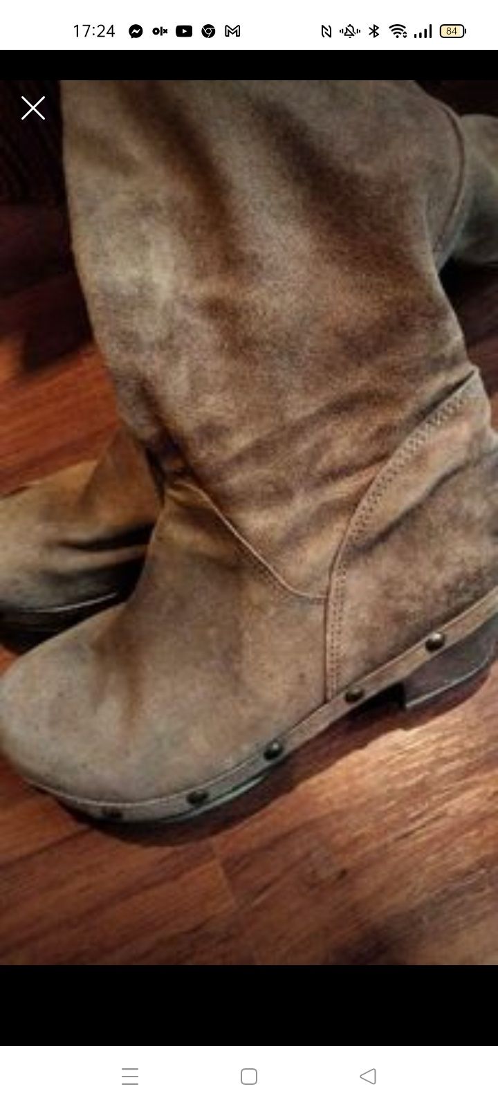 Botas soca camel cano alto