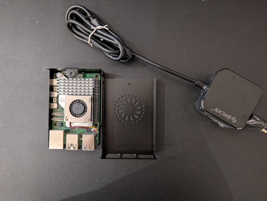 Raspberry PI 5 4gb com carregador, caixa e cooler