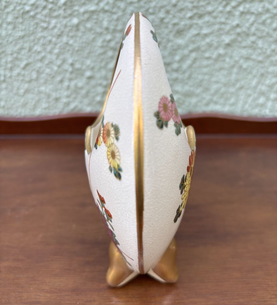 Caixa e Cesto Porcelana Chinesa dourada
