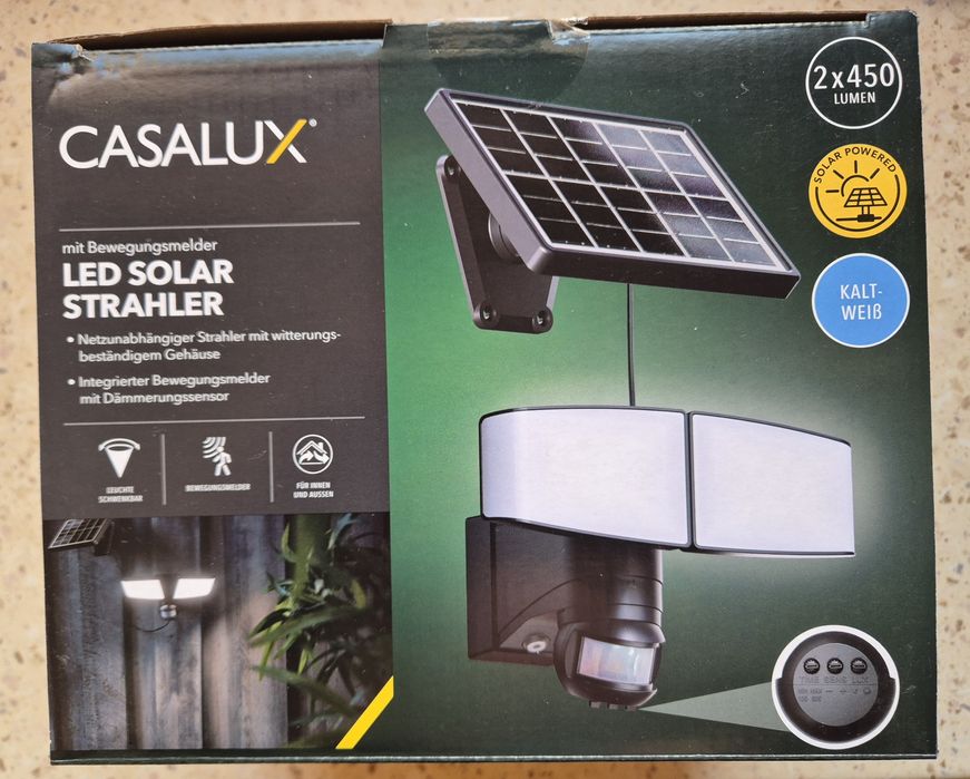 Lampa solarna z czujnikiem ruchu