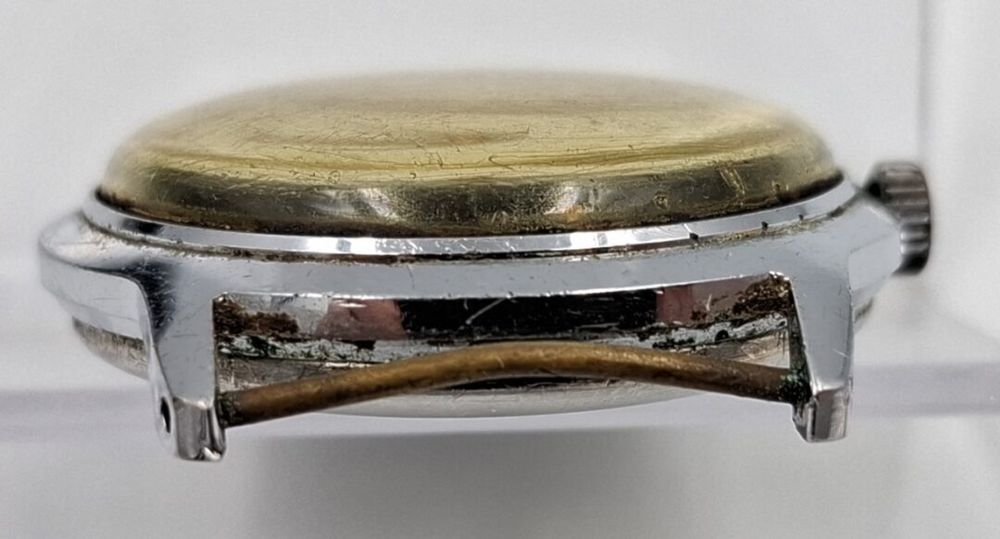 Stary zegarek mechaniczny kolekcjonerski uszkodzony Ruhla