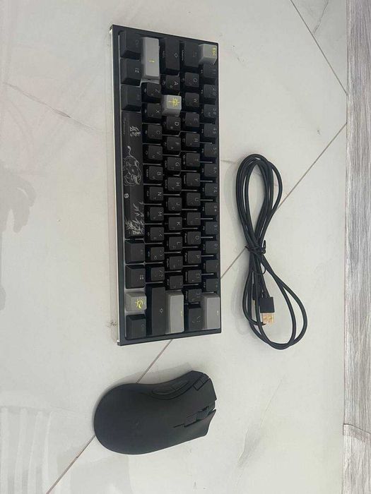 Razer DeathAdder V2 X HyperSpeed + Ducky One 2 Mini | Топ для геймінгу