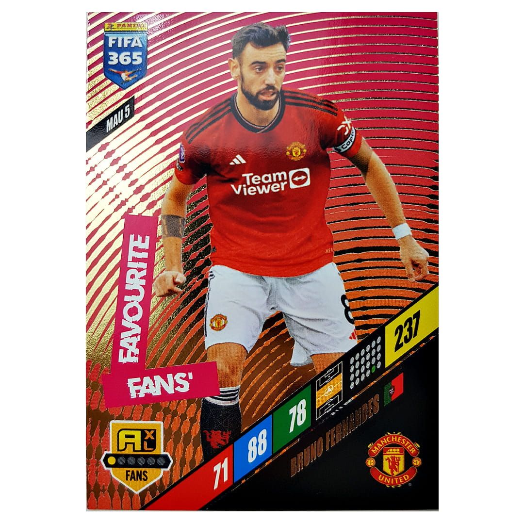 Karta Panini 2024 Fifa 365 Bruno Fernandes Mau 5 Fans Favourite