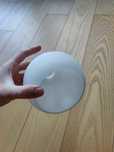 Klosz szklany do lampki mleczne szkło 12.5cm mały gwint kulka kula