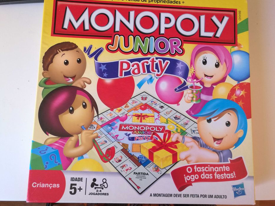 Jogo de tabuleiro Monopoly Party Júnior