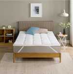 Nowy Zinus Mattress Topper biały, 200 x 140 cm nakładka na materac