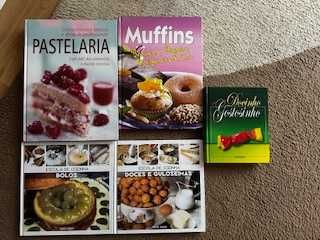 Vendo conjunto de livros de culinária