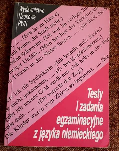 Testy i zadania egzaminacyjne z języka niemieckiego