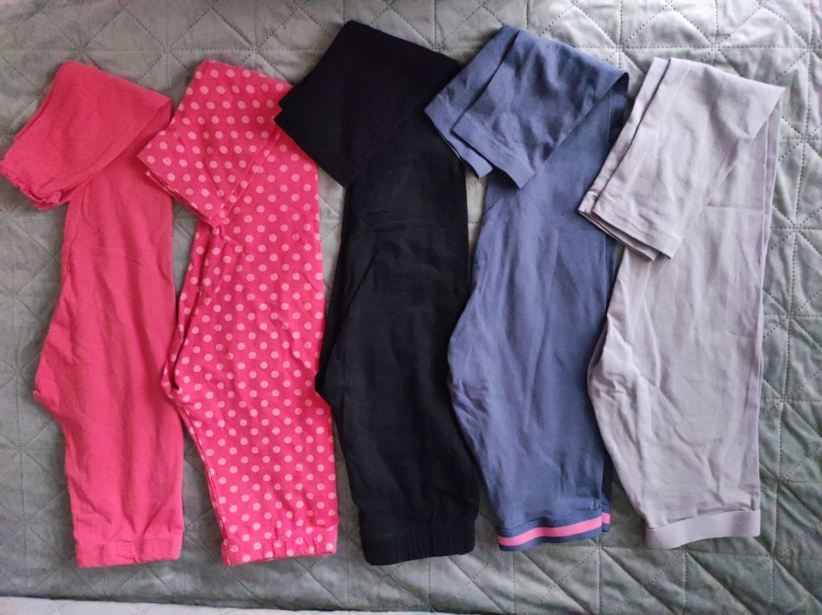 5x Legginsy Lupilu / Pepperts r. 122/128, bdb