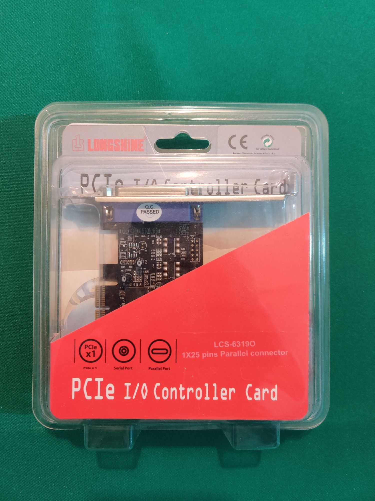 Placa PCIe - Porta paralela LCS-63190