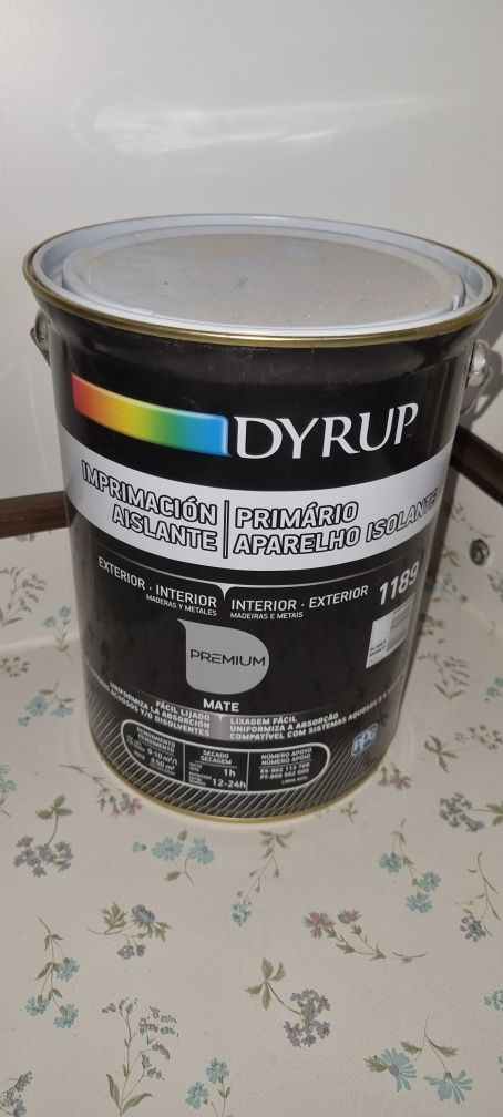 Lata Primário isolante dyrup 5L novo nunca usada