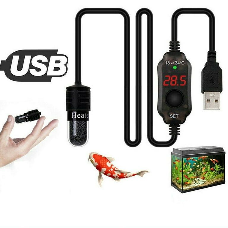 USB Нагреватель Воды 15W для аквариума