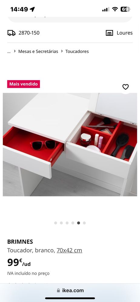 Aparador completamente novo da Ikea, ja montada