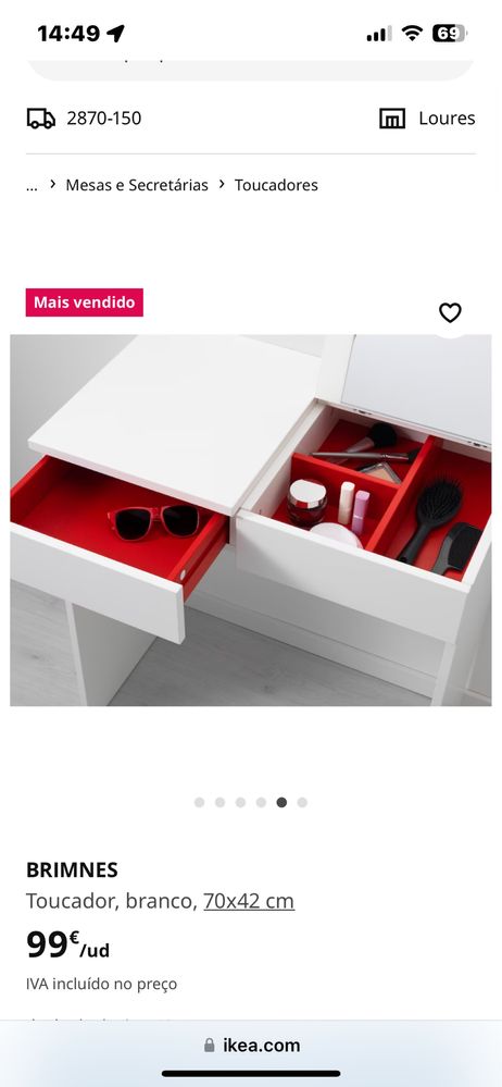 Aparador completamente novo da Ikea, ja montada ,valor negociavel