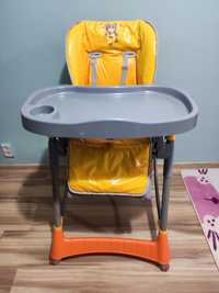 Obrotowe/Regulowane Krzesło krzesełko do karmienia dla dzieci 2 Tacki