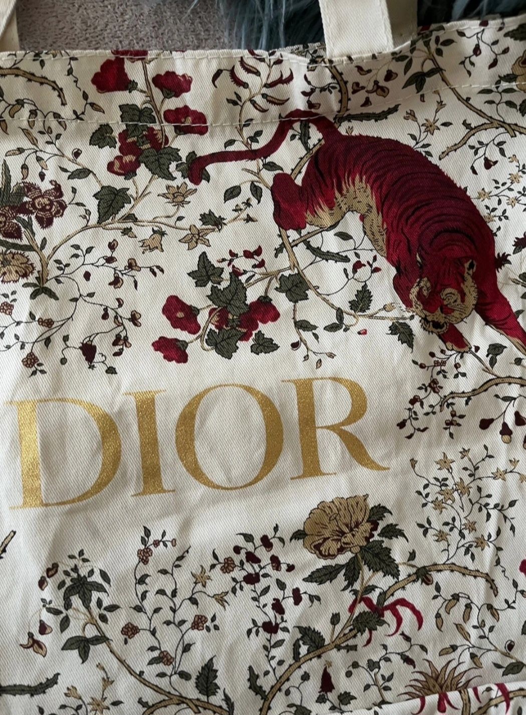 Oryginalna torba na zakupy marki Christian Dior