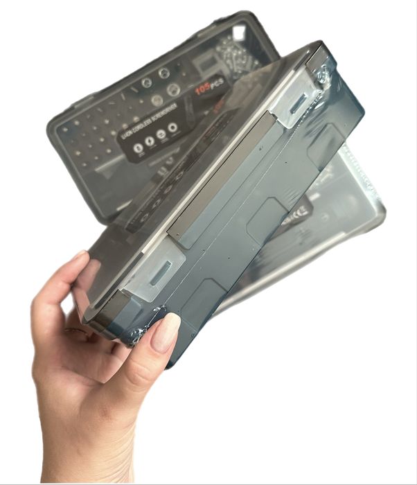 Акумуляторна викрутка з підсвіткою набір 105 елементів