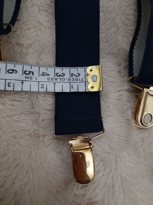 Підтяжки V-подібні темно-сині 3см