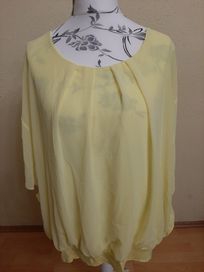 Nowa bluzka dwuwarstwowa Plus size rozmiar XXL żółta