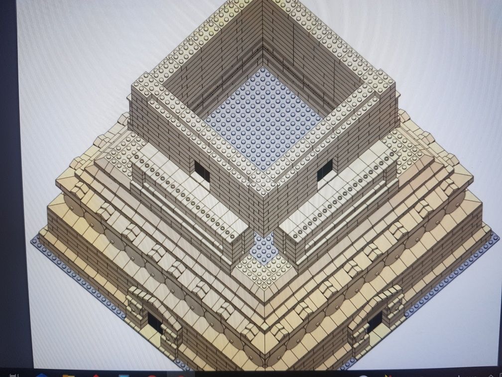 LEGO Statua Wolności 3450 Custom Base/podstawa  TYLKO INSTRUKCJE - Tan
